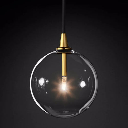 suspension en verre moderne pour décoration intérieure élégante