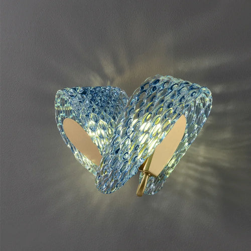 applique murale led de luxe en forme de fleur moderne en cuivre - vue 3 sur 8