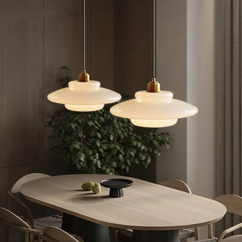 lampe led suspendue moderne en verre pour décoration maison - vue 4 sur 9