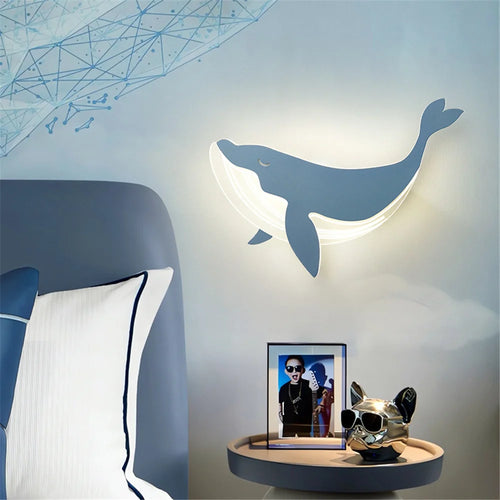 Applique murale acrylique motif dauphin lapin pour enfants - vue 4 sur 10