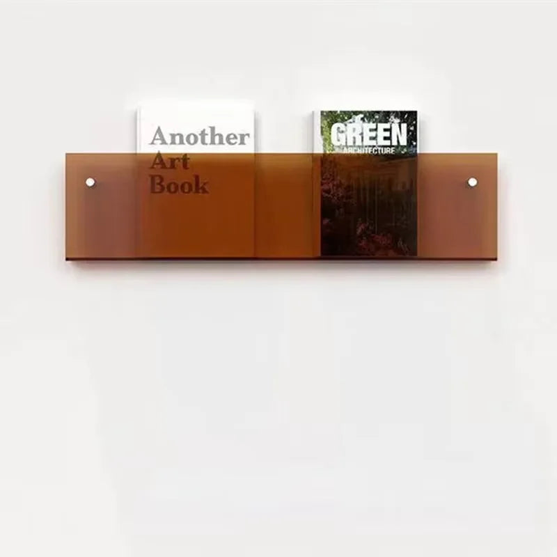 étagère à livres en acrylique support de rangement mural design moderne