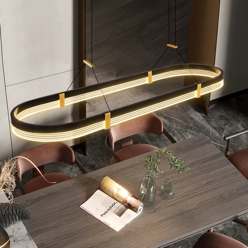 suspension moderne en led pour décoration intérieure élégante - vue 3 sur 8