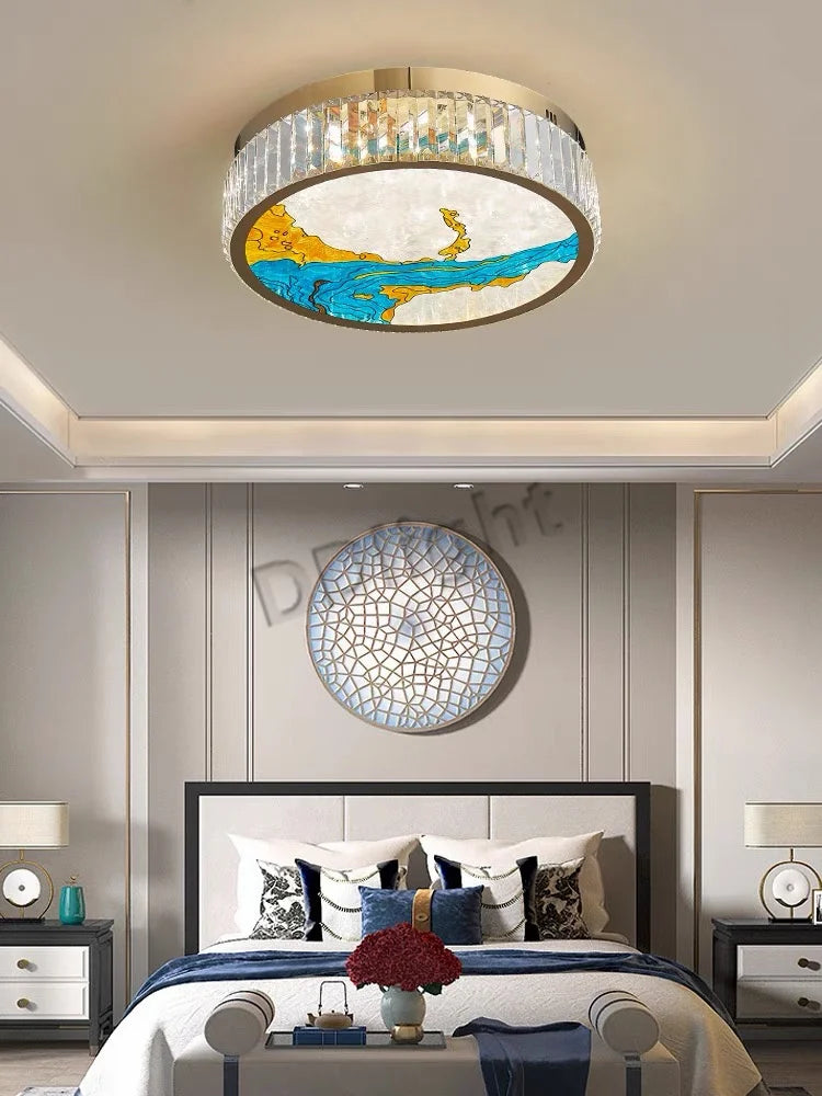 luminaire art déco led dimmable doré