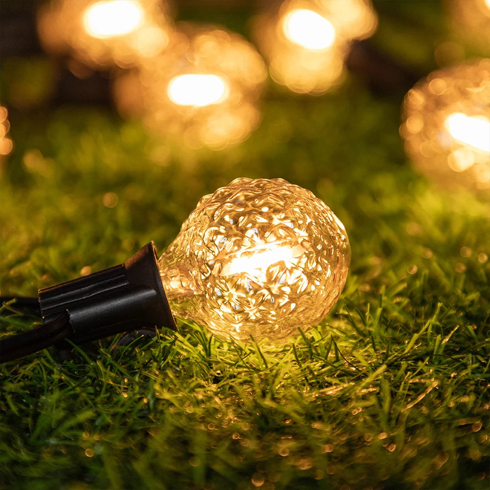 guirlande lumineuse d'extérieur connectable décorative pour jardin noël - vue 5 sur 7