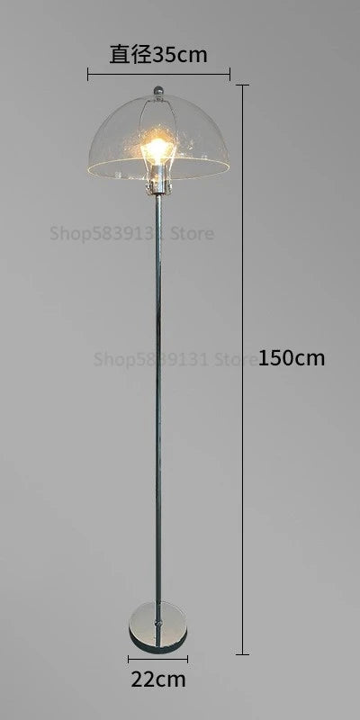 lampadaire led rétro en acrylique avec abat-jour coloré nordique - vue 14 sur 22