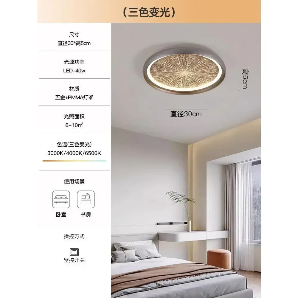 Plafonnier led design moderne original romantique - vue 7 sur 9