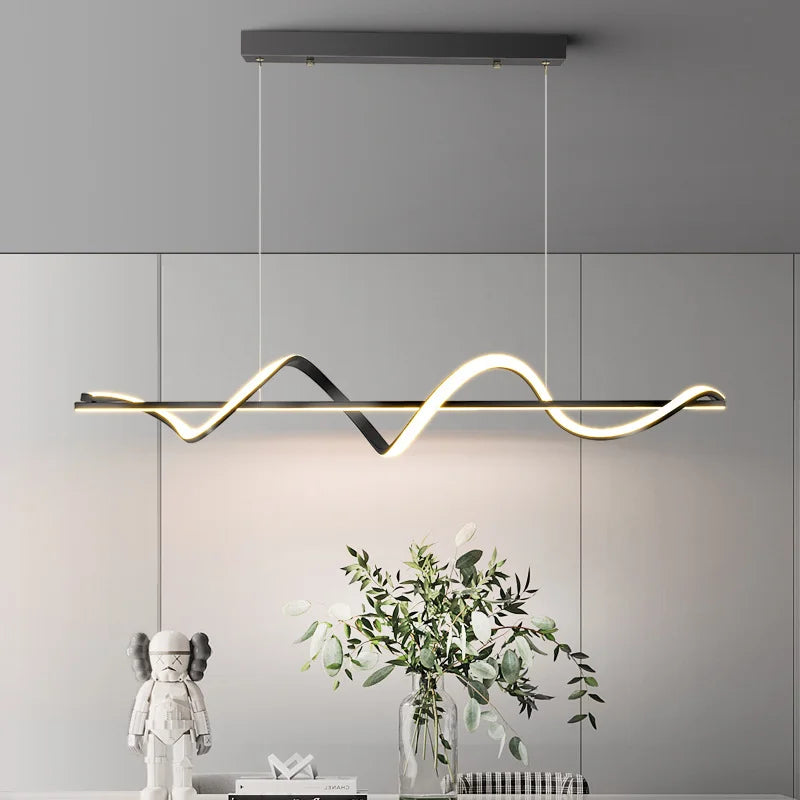 Plafonnier Led suspendu au Design moderne et Simple - vue 4 sur 15