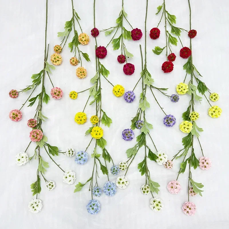 roues artificielles de fleurs pour décoration de mariage