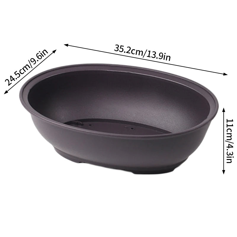 pots de fleurs rectangulaires imitation argile pour jardin extérieur