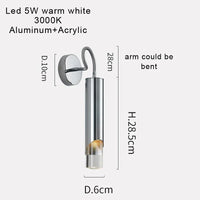 applique murale moderne en aluminium minimaliste bras pivotant design chic