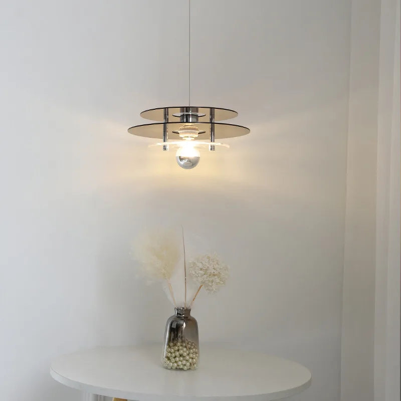 suspension nordique acrylique design ovni pour décoration intérieure - vue 4 sur 12