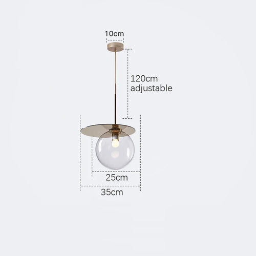 suspension moderne en verre teinté pour décoration intérieure - vue 11 sur 11