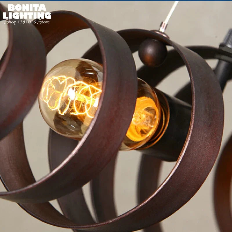 suspension pivotante rétro en corne de bœuf à led - vue 4 sur 6