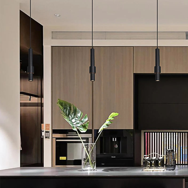 lustre cylindrique créatif pour décoration industrielle élégante