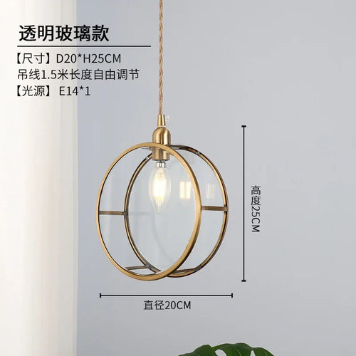 suspension en verre créative style nordique pour décoration intérieure - vue 9 sur 9