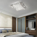 plafonnier led carré en cristal luxe pour décoration intérieure