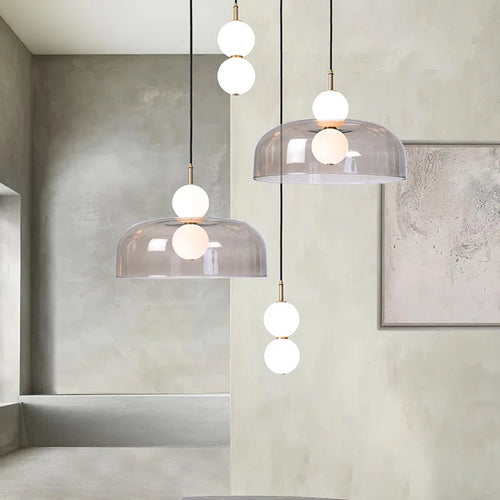 suspension en verre nordique pour décoration intérieure moderne - vue 2 sur 15