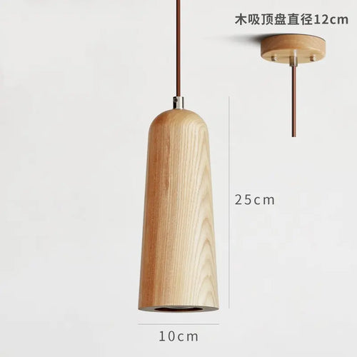 suspension en bois massif style nordique pour décoration intérieure - vue 10 sur 14