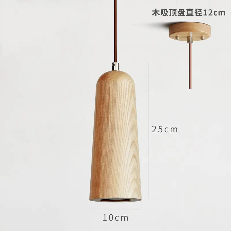 suspension en bois massif style nordique pour décoration intérieure - vue 10 sur 14