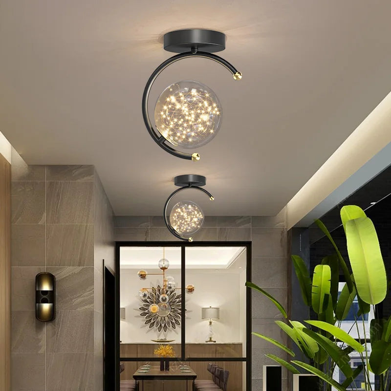 plafonnier led créatif lustre pour divers espaces de vie - vue 5 sur 8