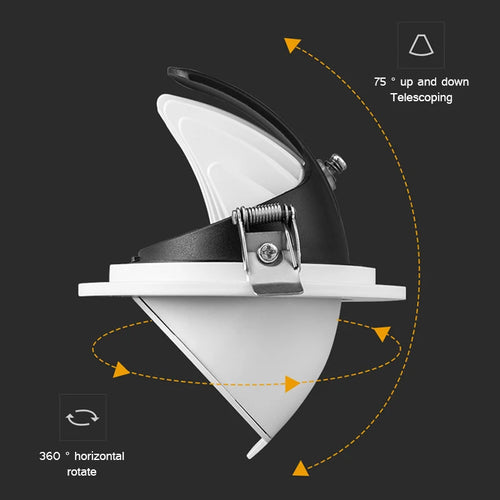 spot led encastré pour éclairage intérieur moderne - vue 5 sur 6