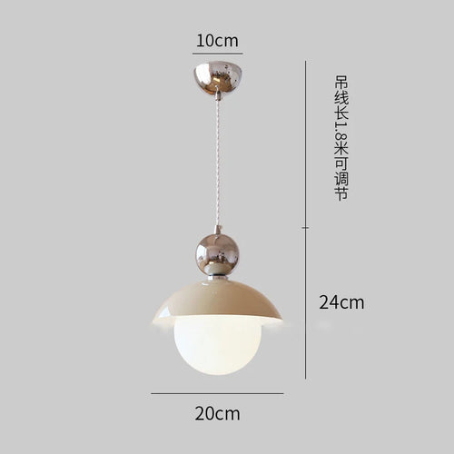 lustre boule de verre lumineux pour intérieur élégant - vue 7 sur 8