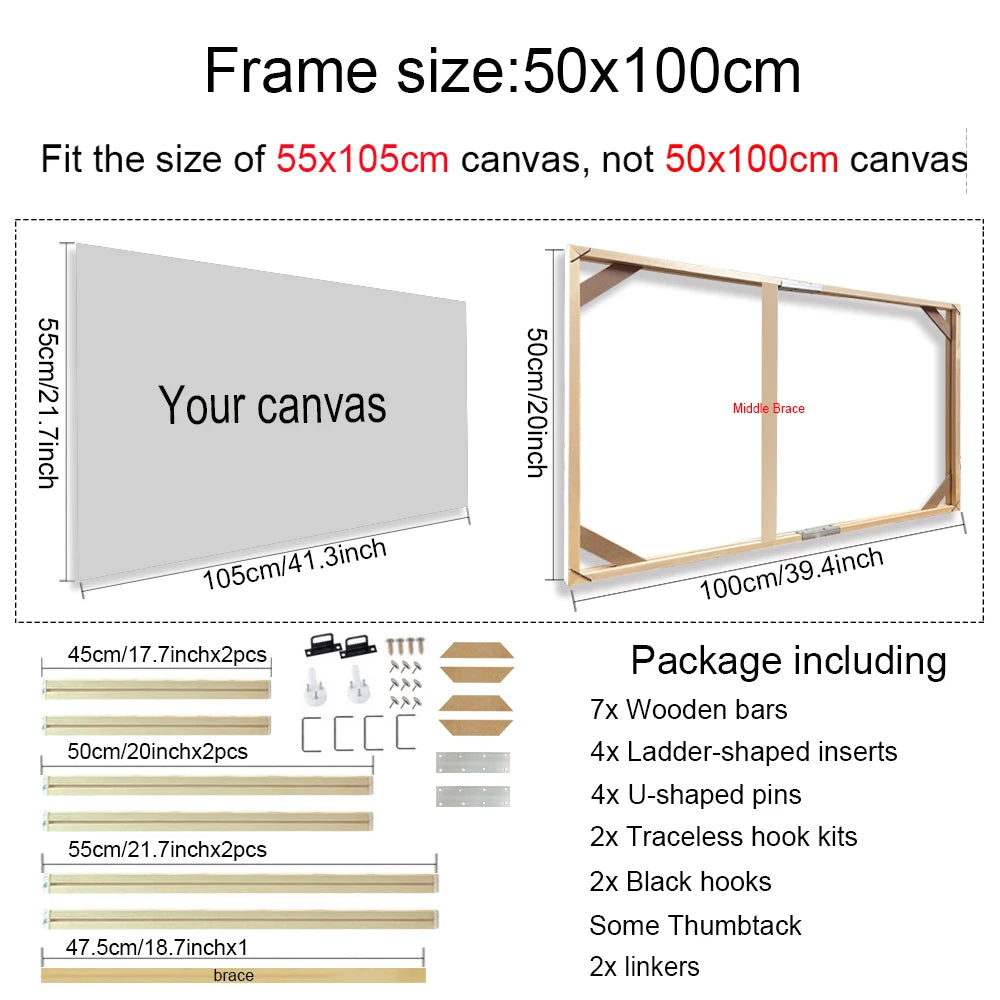 cadre mural en bois pour toiles et peintures décoratives - vue 24 sur 30