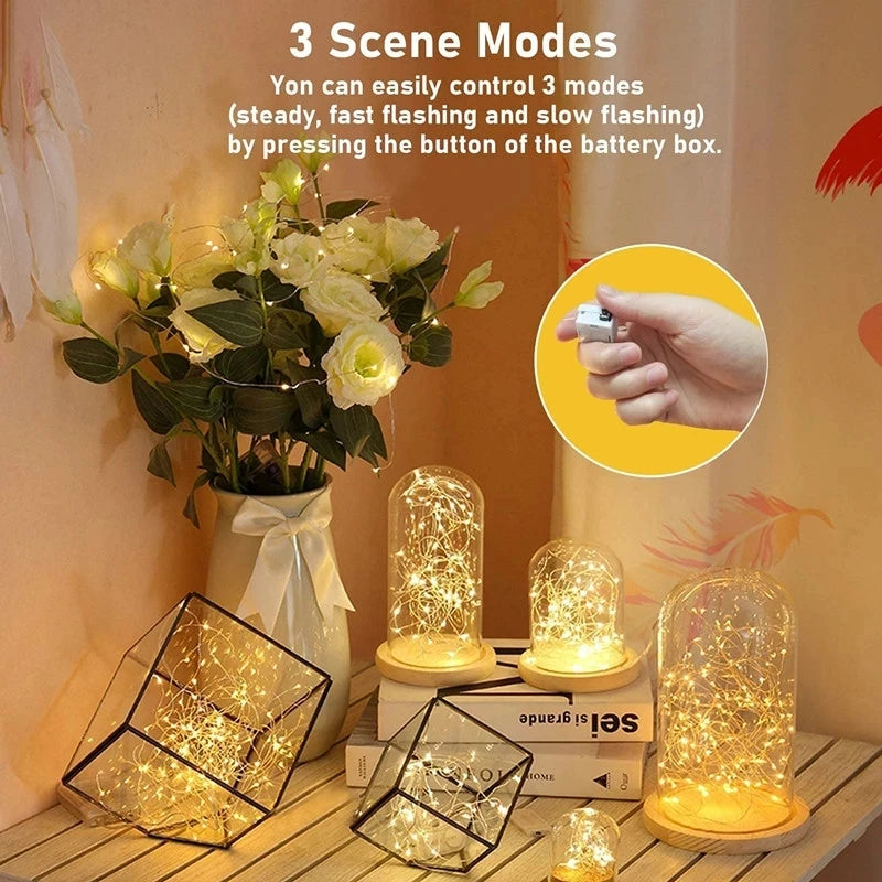lot de 10 guirlandes lumineuses à piles pour toutes occasions - vue 4 sur 7