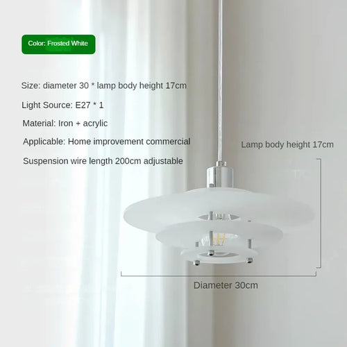 suspension à led en acrylique pour restaurant et magasin de vêtements - vue 9 sur 9