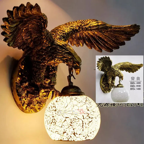applique murale eagle décoration rétro bohème lumineuse artistique - vue 19 sur 18