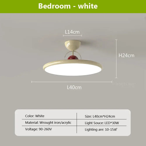 plafonnier led nordique en fer avec soucoupe volante luminaire décoratif d'intérieur - vue 12 sur 12