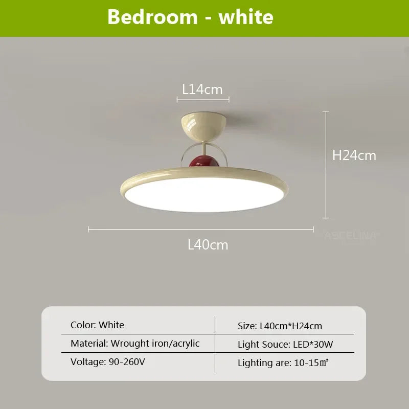 plafonnier led nordique en fer avec soucoupe volante luminaire décoratif d'intérieur - vue 11 sur 12