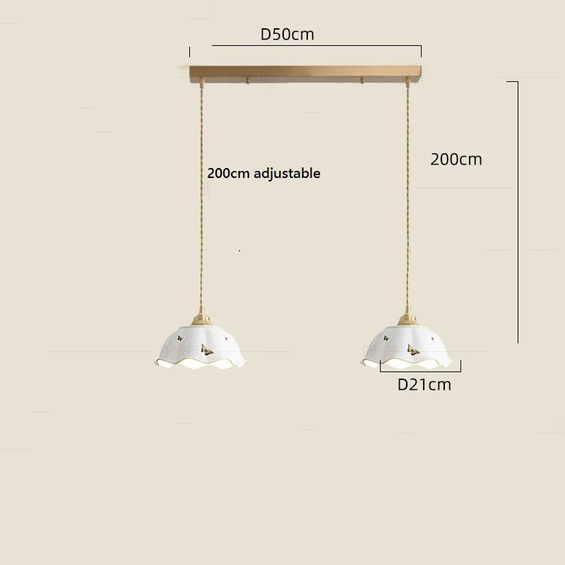 Suspension fleur en céramique moderne - vue 15 sur 30