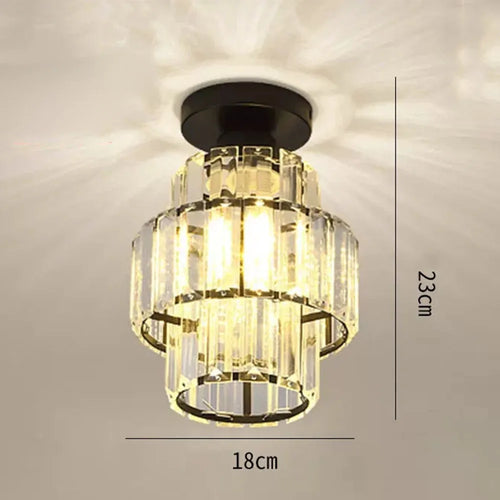 plafonnier en cristal k9 moderne pour décoration intérieure élégante - vue 7 sur 6