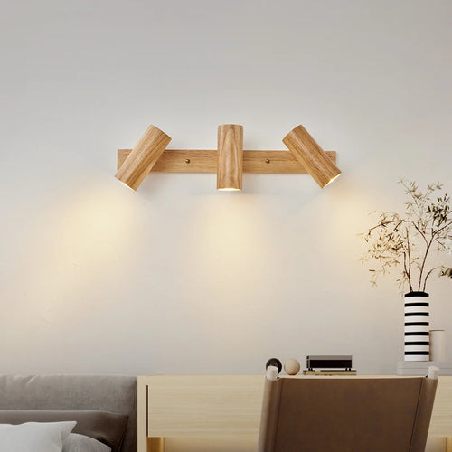 applique murale bois style nordique pour décoration intérieure - vue 3 sur 9