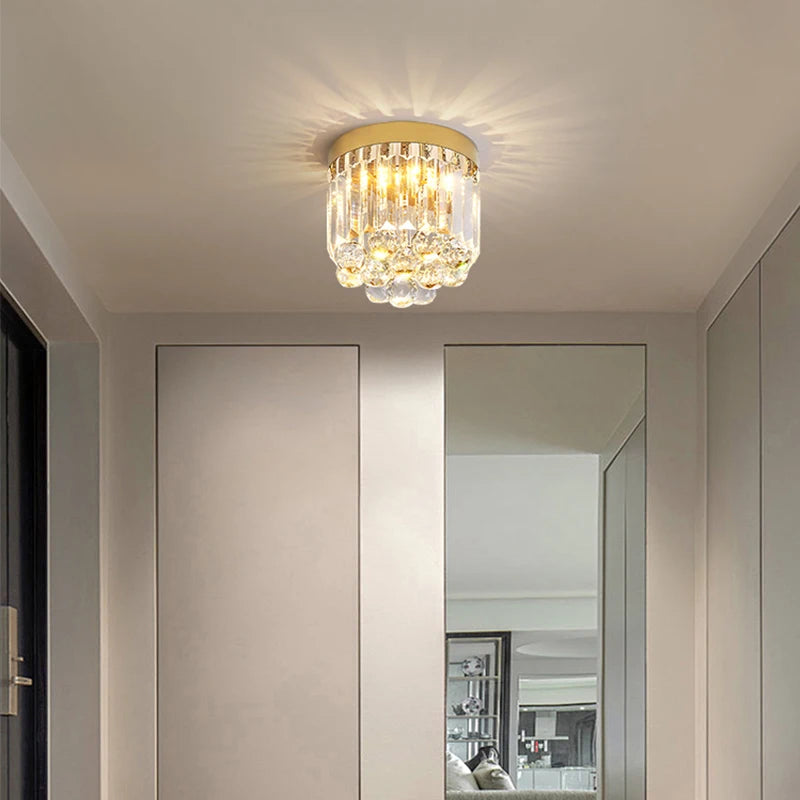 plafonnier en cristal style luxe pour éclairage créatif - vue 6 sur 7