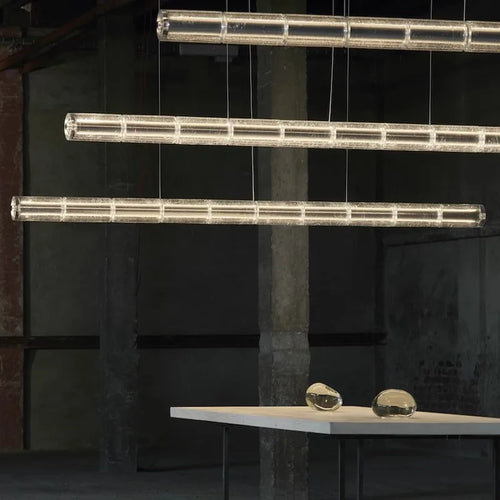 suspension en verre à led pour décoration intérieure moderne - vue 3 sur 7