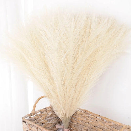 lot de bouquets dherbe de pampa artificielle pour décoration intérieure - vue 10 sur 15