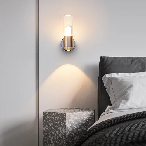 applique murale mini en acrylique transparent style 	 luminaire - vue 4 sur 6