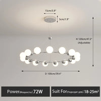 suspension moderne led pour décoration intérieure élégante