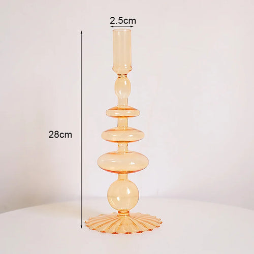 bougeoirs en verre romantiques pour mariage et décoration intérieure - vue 10 sur 13