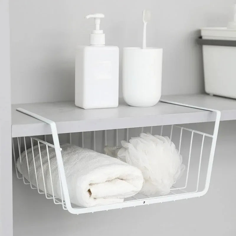panier de rangement suspendu en métal pour espace de travail et rangement - vue 3 sur 18
