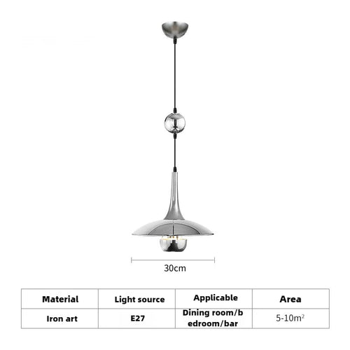 suspension soucoupe volante moderne avec poulie pour bars et restaurants - vue 15 sur 18