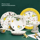 Assiette en céramique style européen motif citron