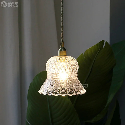 suspension en verre transparent pour éclairage moderne et décoratif - vue 2 sur 9