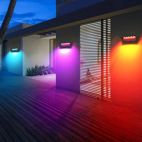 lot de 2 lampes solaires d extérieur avec capteur intelligent pour extérieur - vue 10 sur 10