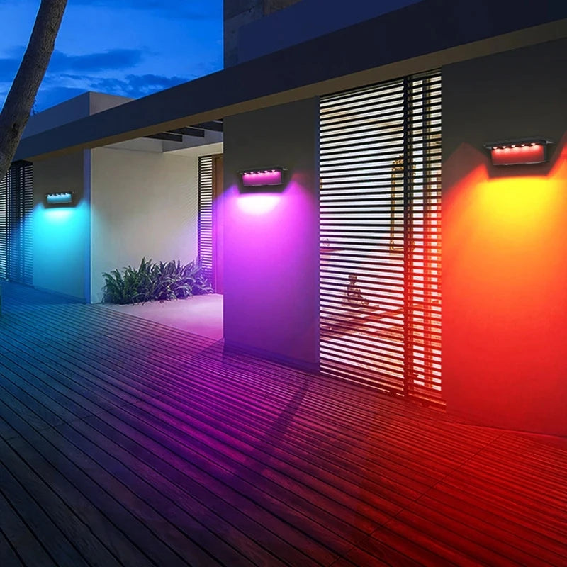 lot de 2 lampes solaires d extérieur avec capteur intelligent pour extérieur - vue 10 sur 10