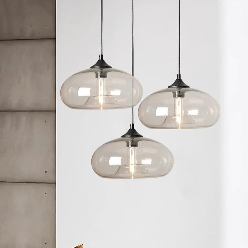 suspension modernes en verre pour restaurant bar boutique - vue 7 sur 12