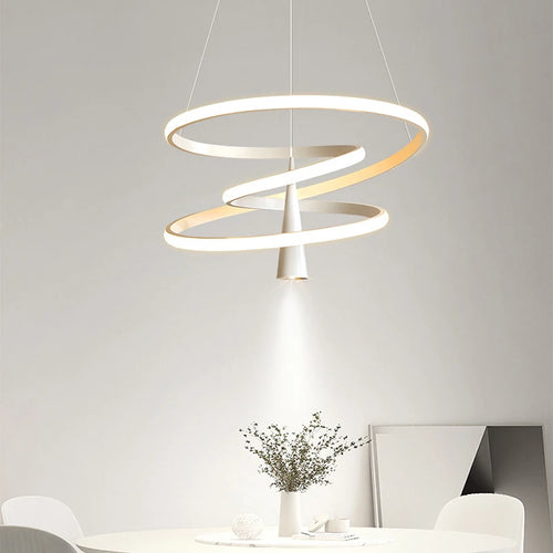 lustre suspendu à led moderne pour décoration intérieure élégante - vue 5 sur 12