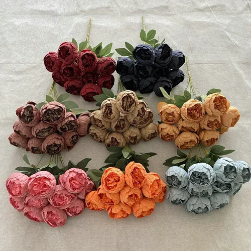 bouquets de pivoines artificielles pour décoration intérieure élégante - vue 6 sur 14